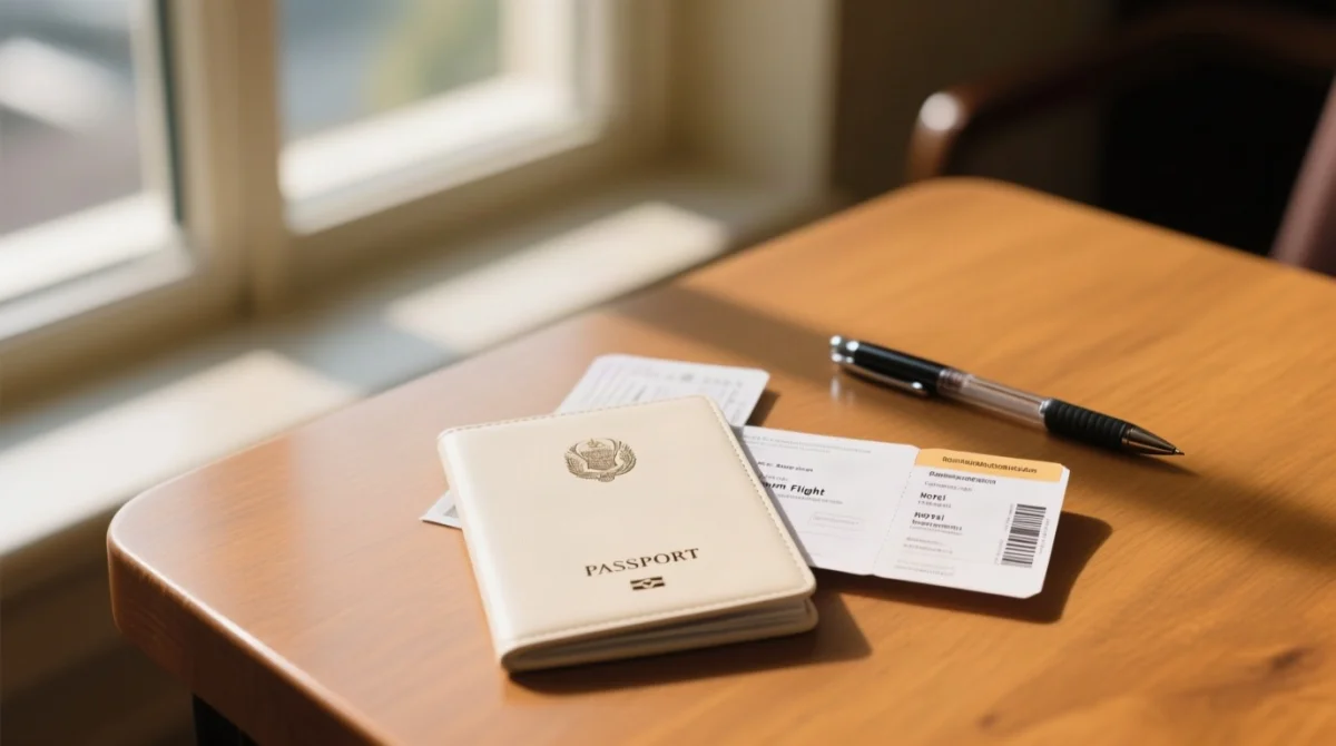 Return Flight and Hotel Booking Requirements